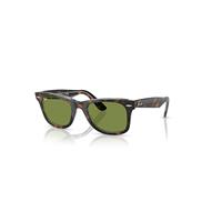 Ray-Ban Sunglasses Unisex Original Wayfarer Classic - Dark Havana On Multicolour Frame Green Lenses 50-22