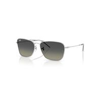 Ray-Ban Sunglasses Unisex Caravan Reverse - Silver Frame Grey Lenses 61-15
