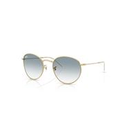 Ray-Ban Sunglasses Unisex Round Reverse - Arista Gold Frame Blue Lenses 55-21