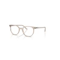 Ray-Ban Eyeglasses Unisex Elliot Optics Online Only - Transparent Light Brown Frame Clear Lenses Polarized 50-19