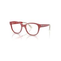 Ray-Ban Eyeglasses Unisex Rb1950 Optics Kids Bio-based - Red On Transparent Frame Clear Lenses Polarized 44-17