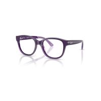 Ray-Ban Eyeglasses Unisex Rb1950 Optics Kids Bio-based - Violet On Transparent Violet Frame Clear Lenses Polarized 44-17