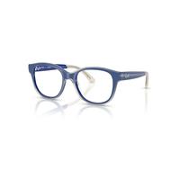 Ray-Ban Eyeglasses Unisex Rb1950 Optics Kids Bio-based - Blue On Transparent Frame Clear Lenses Polarized 46-17