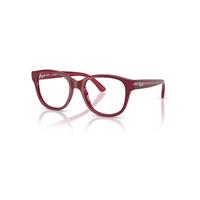 Ray-Ban Eyeglasses Unisex Rb1950 Optics Kids Bio-based - Fucsia On Transparent Fucsia Frame Clear Lenses Polarized 46-17