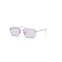 Ray-Ban Sunglasses Unisex Rb3768 Transitions Color Touch Lenses - Silver Frame Violet Lenses 56-17