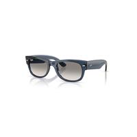 Ray-Ban Sunglasses Unisex Mega Wayfarer II - Transparent Dark Blue Frame Grey Lenses 52-21