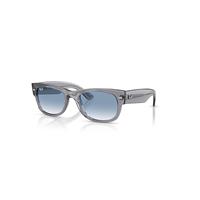 Ray-Ban Sunglasses Unisex Mega Wayfarer II - Grey Frame Blue Lenses 55-21