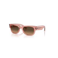 Ray-Ban Sunglasses Unisex Mega Wayfarer II - Transparent Pink Frame Brown Lenses 55-21