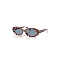 Ray-Ban Sunglasses Woman Rb2223 - Striped Havana Frame Blue Lenses 54-19