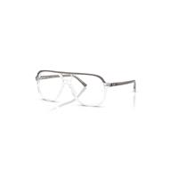 Ray-Ban Eyeglasses Unisex Bill Optics - Grey Transparent Frame Clear Lenses Polarized 56-14