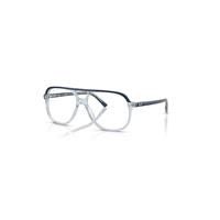 Ray-Ban Eyeglasses Unisex Bill Optics - Blue Transparent Frame Clear Lenses Polarized 56-14