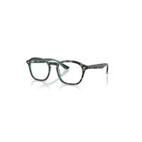 Ray-Ban Eyeglasses Unisex Rb5451 Optics - Havana & Blue Frame Clear Lenses Polarized 52-20