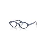 Ray-Ban Eyeglasses Unisex Romy Optics Bio-based - Blue Havana Frame Clear Lenses Polarized 54-16