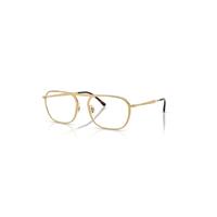 Ray-Ban Eyeglasses Unisex Rb6548 Optics - Arista Gold Frame Clear Lenses Polarized 55-19
