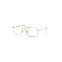 Ray-Ban Eyeglasses Unisex Explorer IIi Optics - Arista Gold Frame Clear Lenses Polarized 58-18