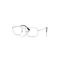 Ray-Ban Eyeglasses Unisex Explorer IIi Optics - Silver Frame Clear Lenses Polarized 56-18