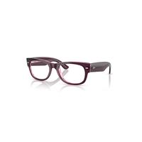Ray-Ban Eyeglasses Unisex Mega Wayfarer II Optics - Violet & Pink Frame Clear Lenses Polarized 52-21