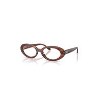 Ray-Ban Eyeglasses Woman Rb2223v Optics - Striped Havana Frame Clear Lenses Polarized 54-19