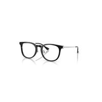 Ray-Ban Eyeglasses Unisex Rb5453d Optics - Silver Frame Clear Lenses Polarized 52-20