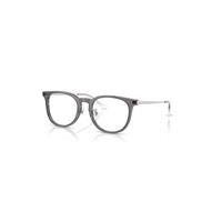 Ray-Ban Eyeglasses Unisex Rb5453d Optics - Silver Frame Clear Lenses Polarized 52-20
