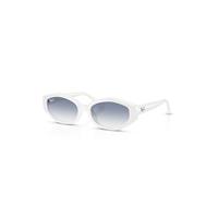 Ray-Ban Sunglasses Unisex Rb4473d - White Frame Blue Lenses 56-18