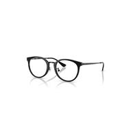 Ray-Ban Eyeglasses Unisex Rb7266d Optics - Black Frame Clear Lenses Polarized 49-20