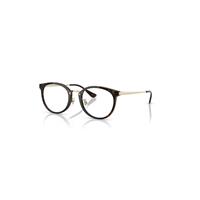 Ray-Ban Eyeglasses Unisex Rb7266d Optics - Pale Gold Frame Clear Lenses Polarized 49-20