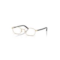 Ray-Ban Eyeglasses Unisex Rb6551d Optics - Pale Gold Frame Clear Lenses Polarized 53-18
