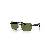 Ray-Ban Sunglasses Unisex Rb4470 Polarized Ultra Lenses - Sand Black Frame Green Lenses Polarized 62-16