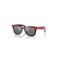 Ray-Ban Sunglasses Children Mini Street Neat - Red & Black Frame Grey Lenses 45-20