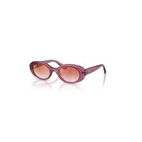 Ray-Ban Sunglasses Children Rb9141s Kids - Transparent Violet Frame Red Lenses 45-20