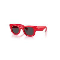 Ray-Ban Sunglasses Unisex Wayfarer Puffer - Red Frame Black Lenses 50-23