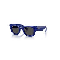 Ray-Ban Sunglasses Unisex Wayfarer Puffer - Blue Frame Black Lenses 50-23