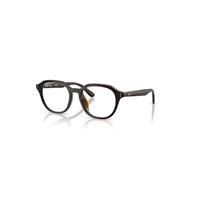 Ray-Ban Eyeglasses Man Rb7259d Optics - Transparent Brown Frame Clear Lenses Polarized 52-19