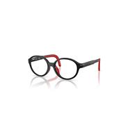 Ray-Ban Eyeglasses Children Rba1981 Optics Kids Bio-based - Black & Red Frame Clear Lenses Polarized 45-15