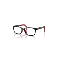 Ray-Ban Eyeglasses Children Rba1980 Optics Kids Bio-based - Black & Red Frame Clear Lenses Polarized 45-14