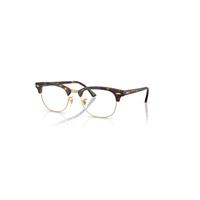 Ray-Ban Eyeglasses Unisex Clubmaster Optics - Havana Frame Clear Lenses Polarized 49-21