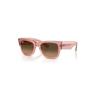 Ray-Ban Sunglasses Unisex Mega Wayfarer - Transparent Pink Frame Brown Lenses 51-21