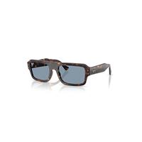 Ray-Ban Sunglasses Unisex Flacko Bio-based - Havana Frame Blue Lenses 53-20