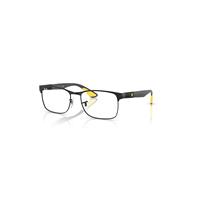 Ray-Ban Eyeglasses Unisex Rb8425m Optics Scuderia Ferrari Collection - Matte Black Frame Clear Lenses Polarized 53-17