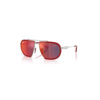 Ray-Ban Sunglasses Unisex 499p Hypercar Limited Edition 2026 - Scuderia Ferrari Collection - Silver Frame Blue Lenses 59-14