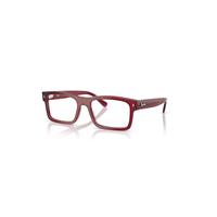 Ray-Ban Eyeglasses Unisex Rb5435 Optics - Transparent Bordeaux Frame Clear Lenses Polarized 54-19