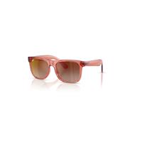 Ray-Ban Sunglasses Children Justin Kids Summer Capsule - Transparent Red Frame Brown Lenses 48-16