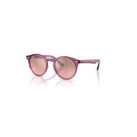 Ray-Ban Sunglasses Children Rb9064s Kids - Transparent Violet Frame Pink Lenses 44-19