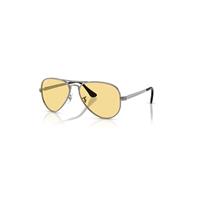 Ray-Ban Sunglasses Unisex Aviator Max Summer Capsule - Gunmetal Frame Yellow Lenses 58-16