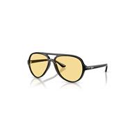Ray-Ban Sunglasses Man Cats 5000 Classic Summer Capsule - Black Frame Yellow Lenses 59-13
