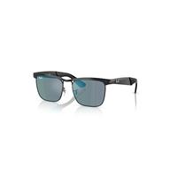 Ray-Ban Sunglasses Unisex Wayfarer Deluxe - Black Frame Blue Lenses 53-18
