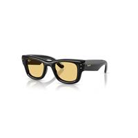 Ray-Ban Sunglasses Unisex Wayfarer Puffer - Black Frame Yellow Lenses 47-23