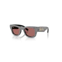 Ray-Ban Sunglasses Unisex Wayfarer Puffer Crystal Pav Edition - Black Frame Violet Lenses 47-23
