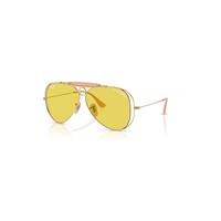 Ray-Ban Sunglasses Unisex The Shooter By Dolce&gabbana - Arista Gold Frame Yellow Lenses 53-09